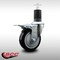 Service Caster 4'' SS Black Poly Swivel 1-5/8'' Expanding Stem Caster Total Lock Brake SCC-SSEXTTL20S414-PPUB-BLK-158 - alternate 2